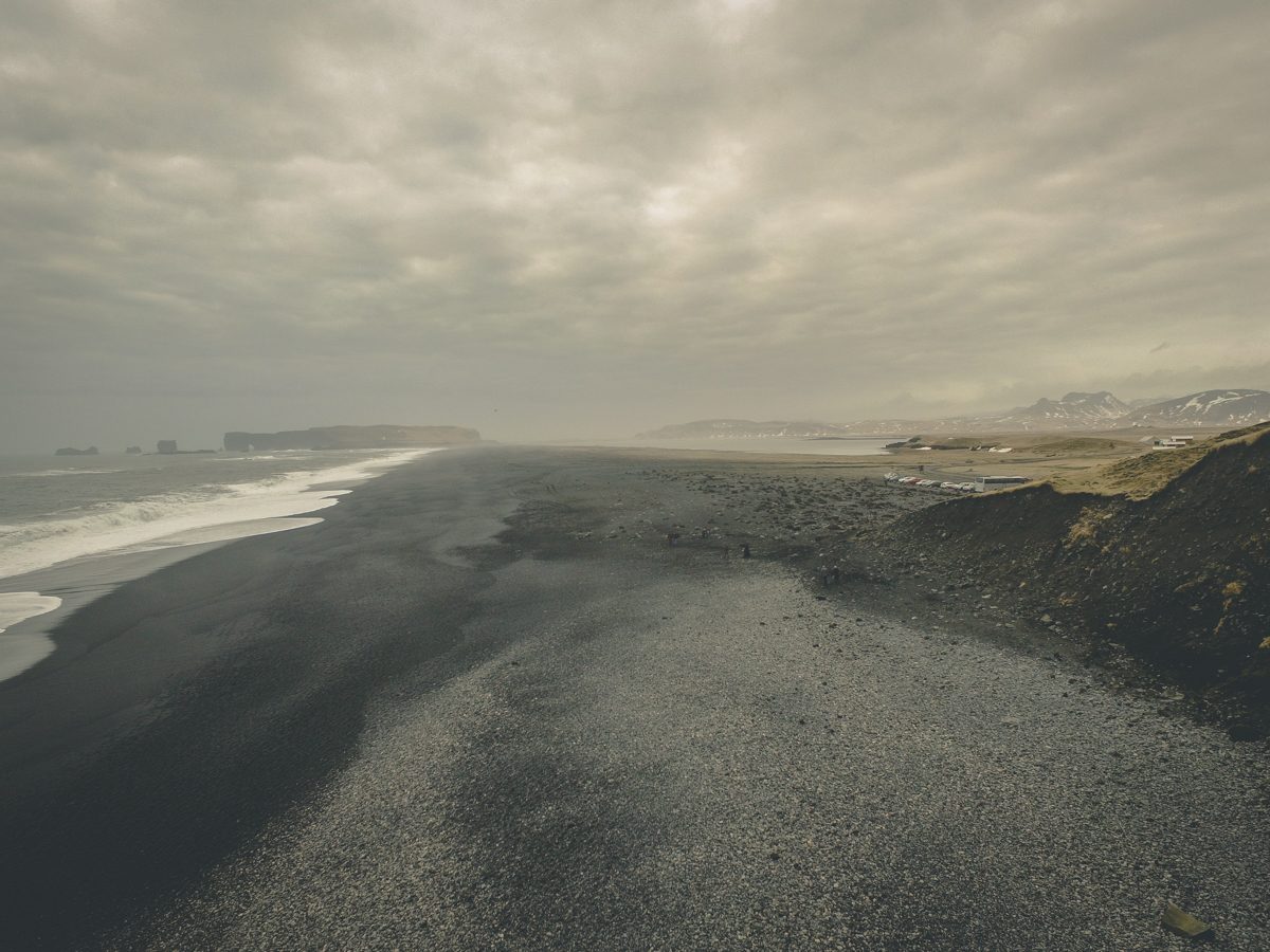 Iceland Black Sand Beach Vík í Mýrdal